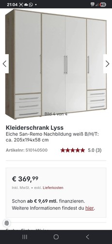 Kleiderschrank weiß - kleiderschrank,