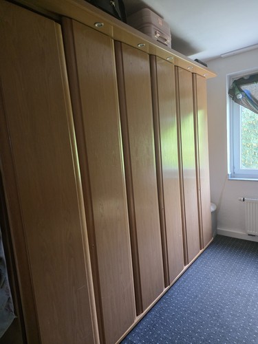 Large wooden wardrobe - wardrobe, /