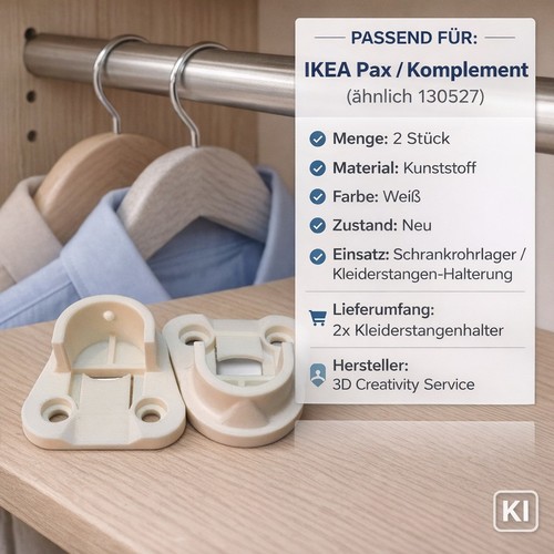 Kleiderstangen halter passt - 2x,